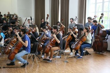 22-05-2016 Prove del concerto per l’Unione Musicale – Giampaolo Pretto maestro per l’orchestra